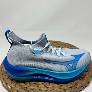 MIZUNO Neo Vista Marathon Running Shoes Blue Grey Size 9 Women's